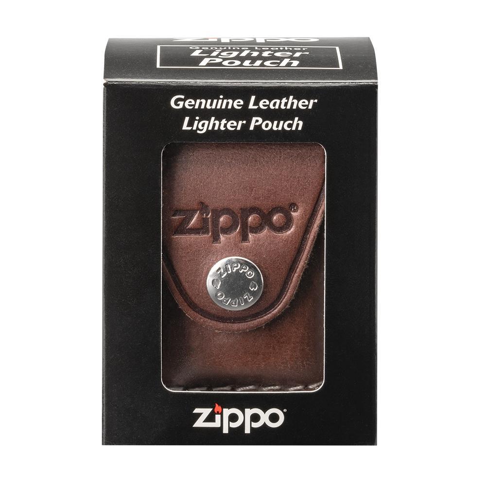 Zippo Brown Lighter Pouch with Clip, Brown Zippo