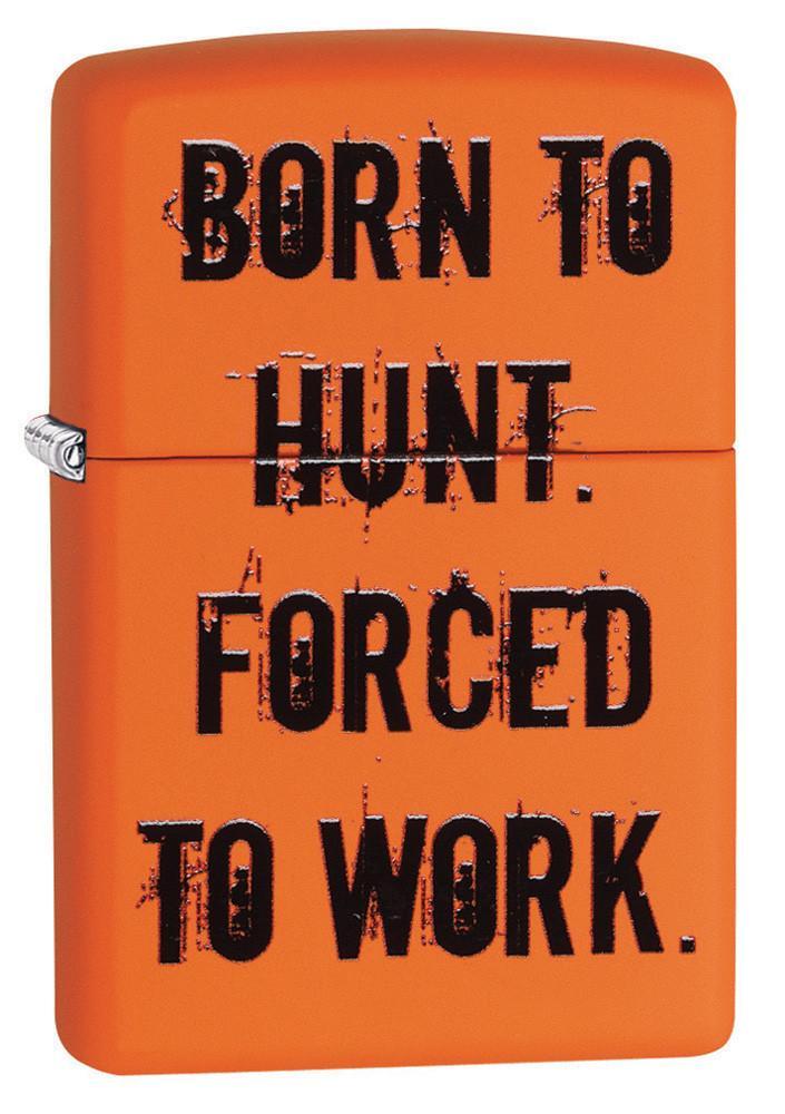 Zippo Born to Hunt Orange Matte Pocket Lighter Zippo