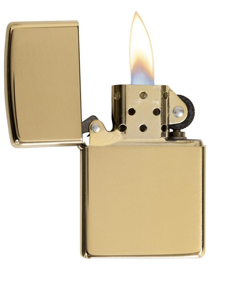 Zippo Classic High Polish Brass Pocket Lighter Zippo