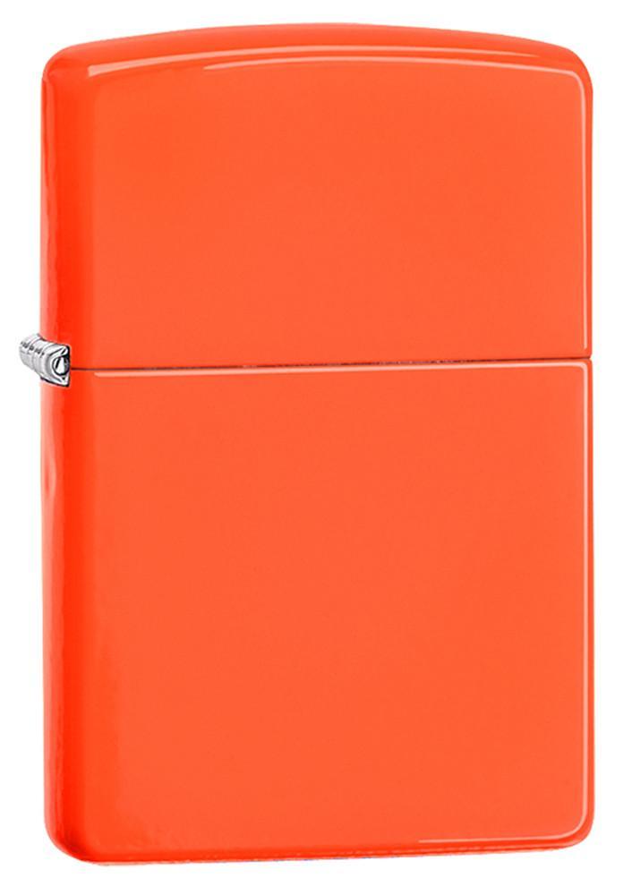 Zippo Neon Orange Pocket Lighter Zippo