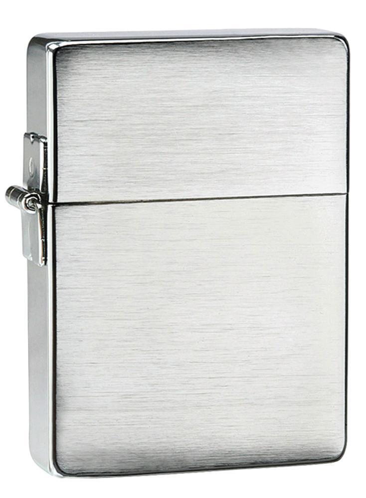 Zippo 1935 Replica Brushed Chrome without Slashes Pocket Lighter Zippo