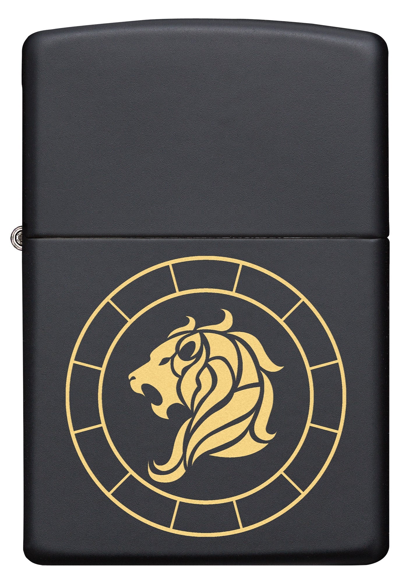 Zippo Leo Zodiac Sign Black Matte Pocket Lighter Zippo
