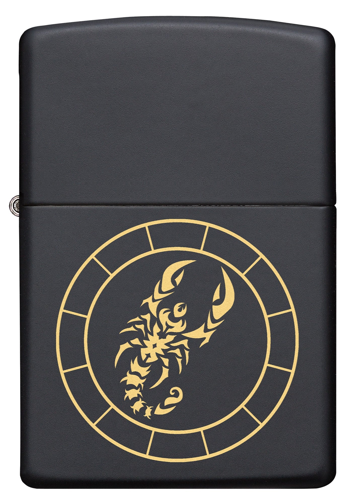Zippo Scorpio Zodiac Sign Black Matte Pocket Lighter Zippo