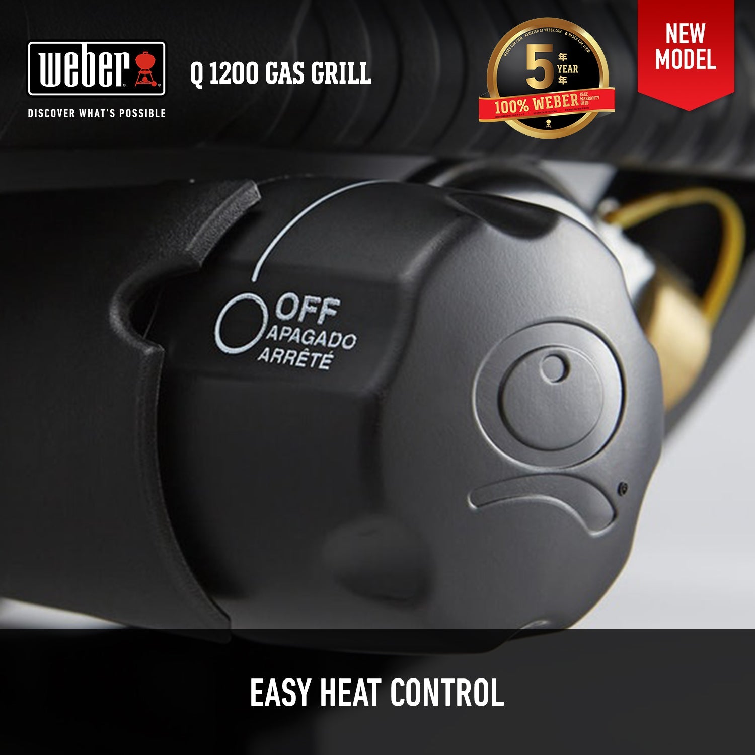 Weber - Q - Gas Grill Q 1200 Black WEBER