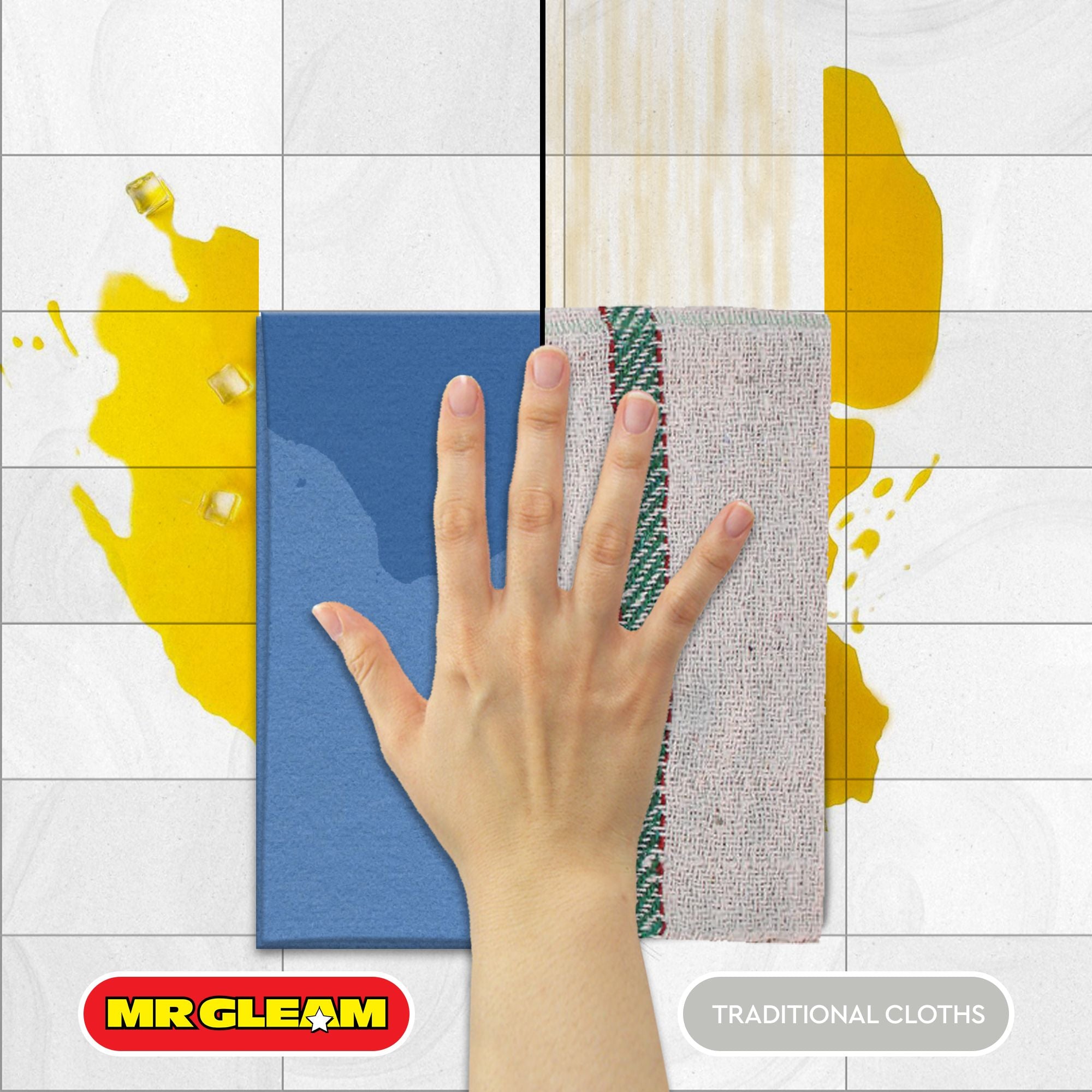 Mr Gleam Thick and Thirsty Nonwoven Cloth (40 cm x 50 cm) (Blue) MR GLEAM